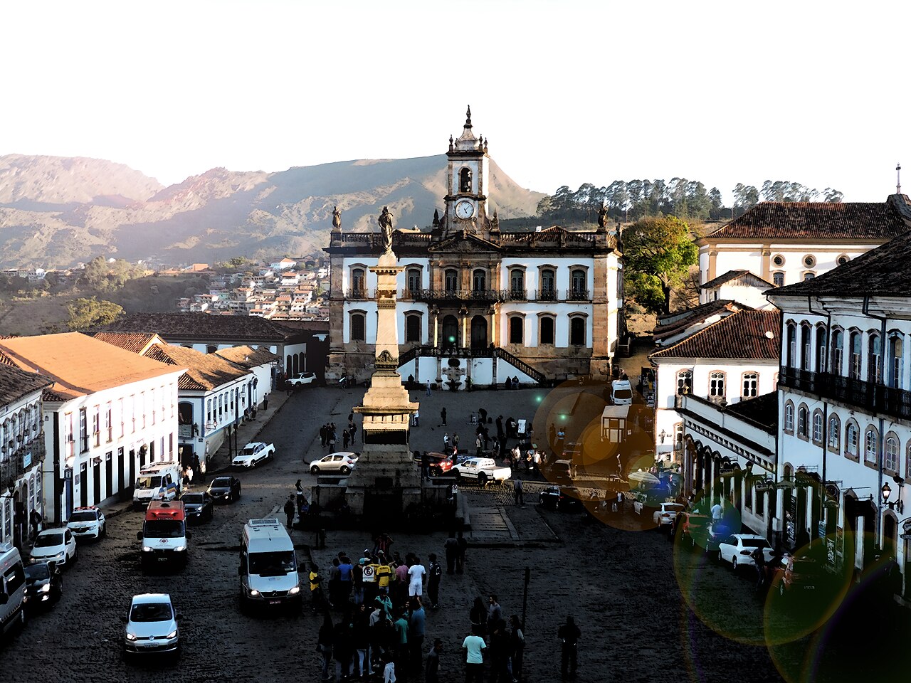 Praça Tiradentes, centro histórico de Ouro Preto